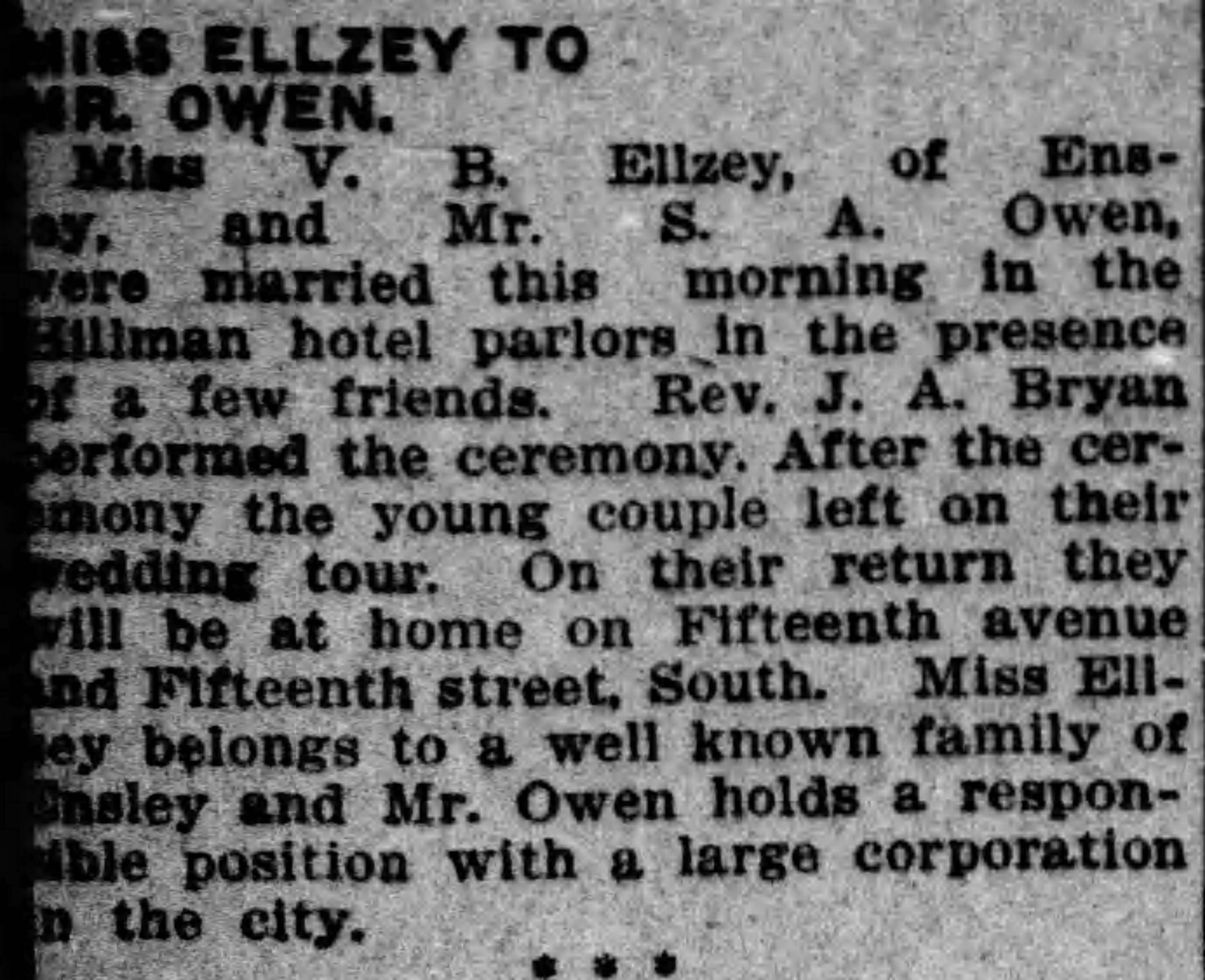 V.B. Ellzey-S.A. Owen